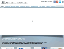 Tablet Screenshot of lastingengraving.com